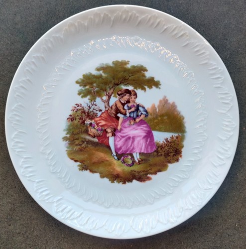 Assiette porcelaine fragonard - assiette,