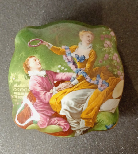 Ancienne boîte porcelaine - boîte,