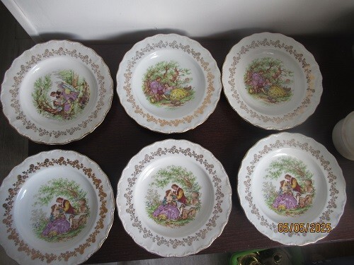 Lot assiettes décorées - lot, de