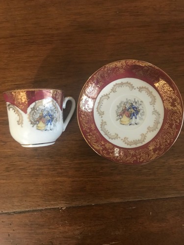 Tasse soucoupe anciennes - tasse,